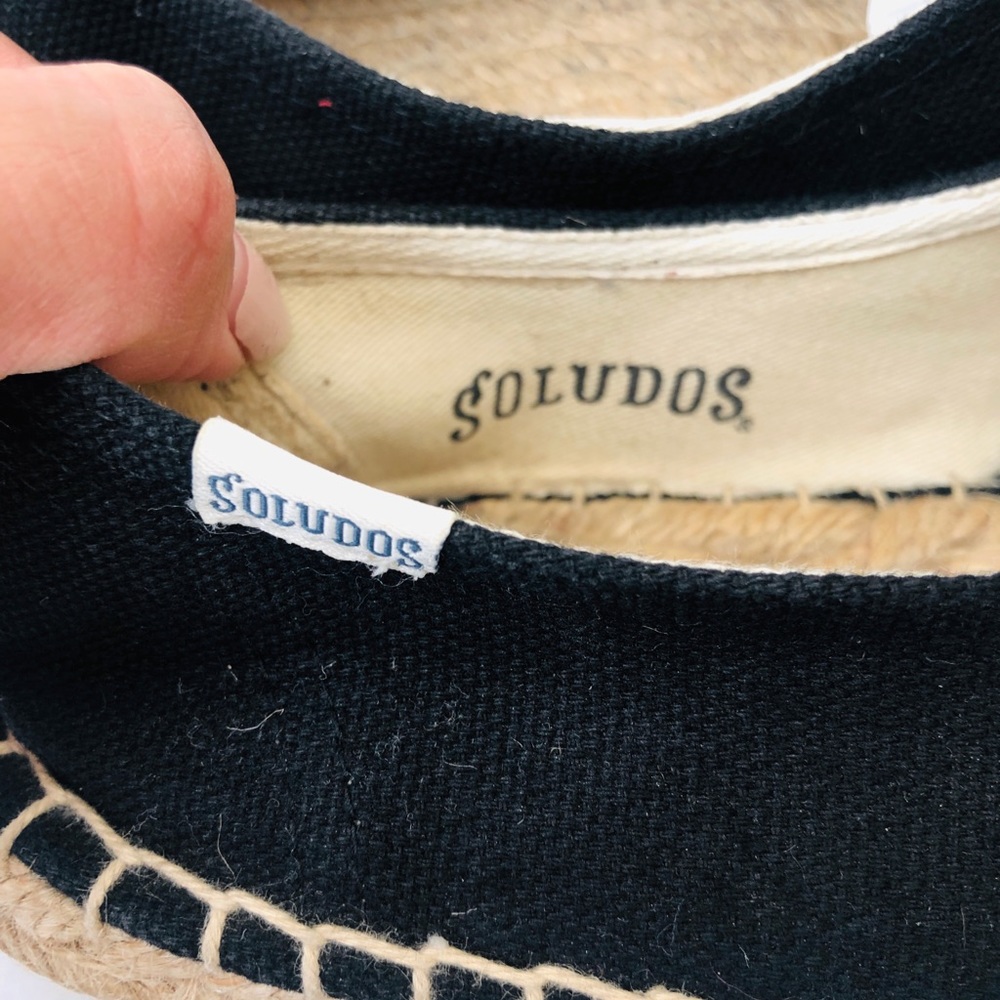 ⭐️SOLD⭐️Soludos Black Lace Up Espadrilles - Picture 6 of 8